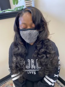 Picture of installed hair weave